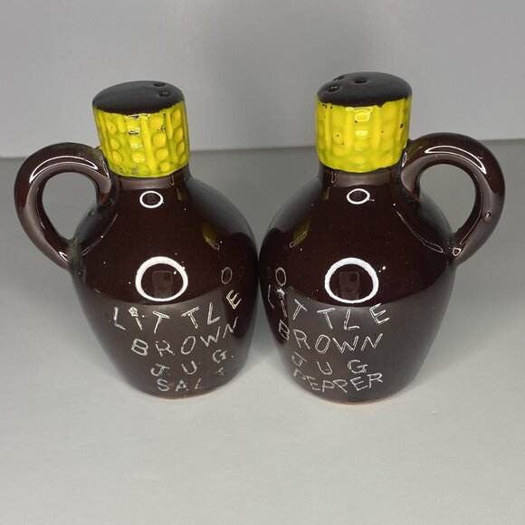 Little Brown Jug Salt & Pepper Shakers, Vintage - Picture 7 of 7